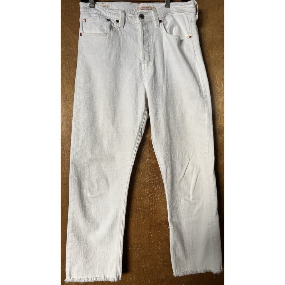 Premium 501 White Denim Levis Women Size 30/25